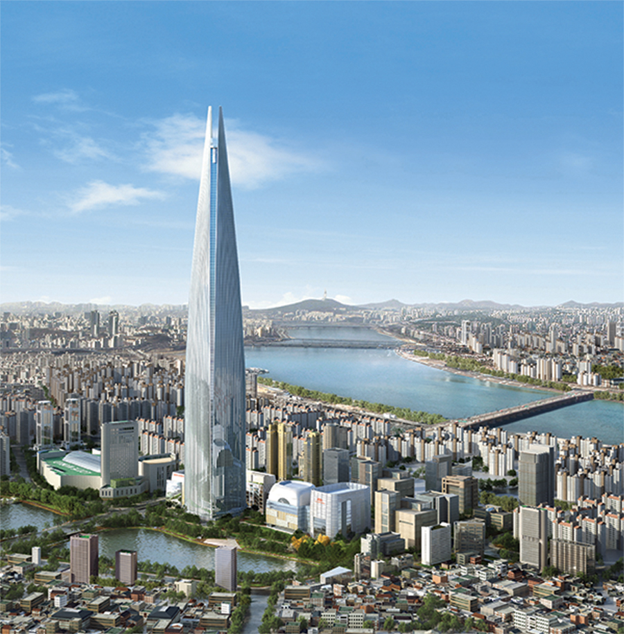 Lotte World Tower Panorama Photo